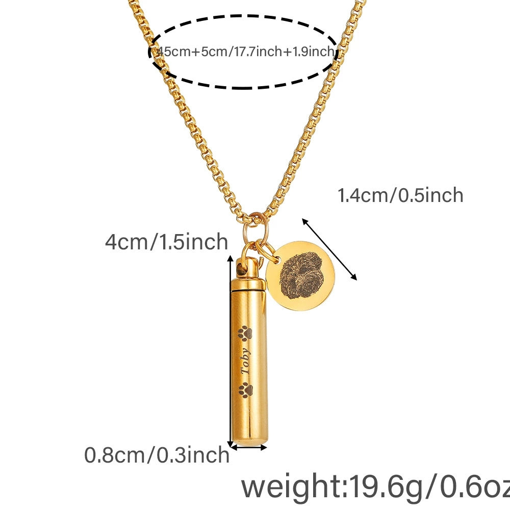 Custom Pet Urn Necklace