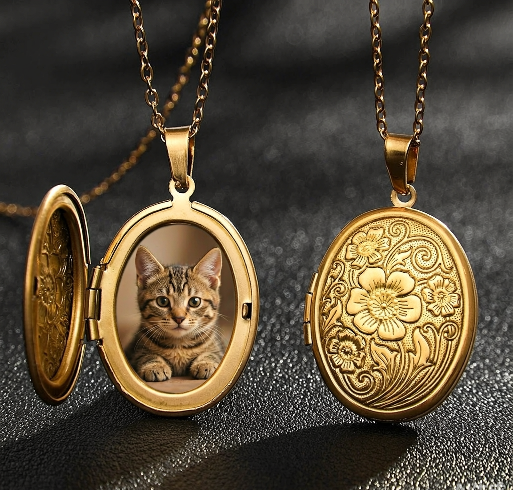 Custom Oval Pet Locket