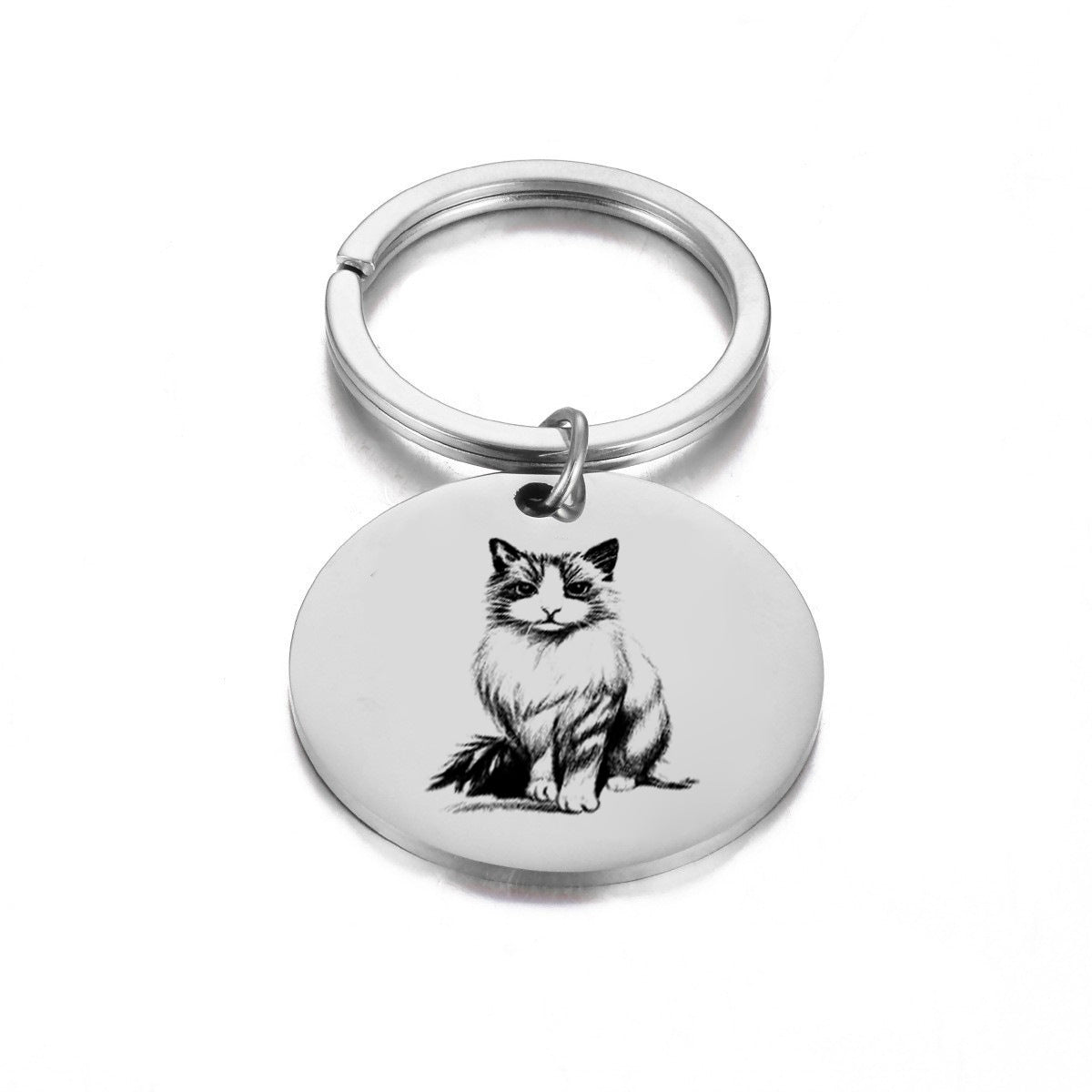 Custom Pet Portrait Keychain