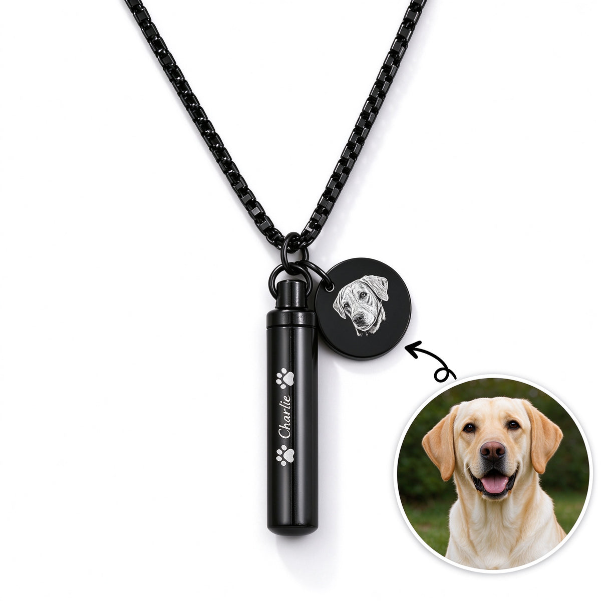 Custom Pet Urn Necklace