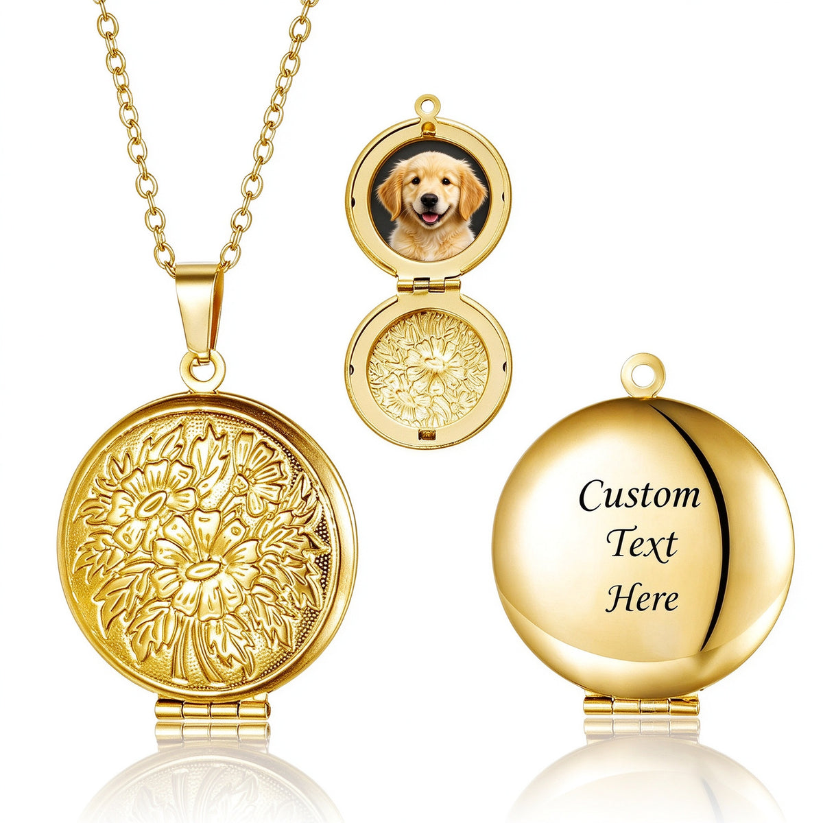 Custom Floral Pet Locket