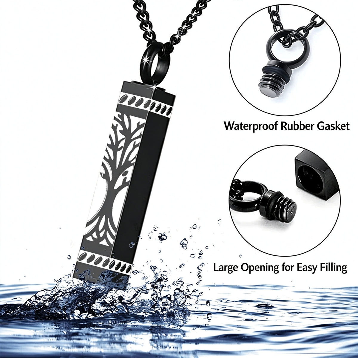 Tree of Life Urn Necklace